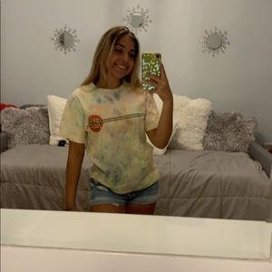 custom santa cruz tie dye tee shirt